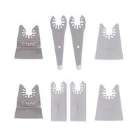 Harpow 8PCS Scraper Oscillating Blades Multi Blades, Power Tool Accessory, Multitool Blades, Power Tool Saw Blades, Wide Wood Plastic Metal Cutting Saw Blade for Fein Bosch Rockwell Tools