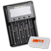 Fenix are-A4 Multifunctional Smart Battery Charger for Popular Rechargeable Batteries with LumenTac Battery Organizer