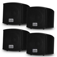 Acoustic Audio AA321B Mountable Indoor Speakers 800 Watts Black 2 Pair Pack AA321B-2Pr