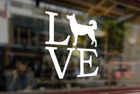 25 Centimeters Love My Husky Dog Art Vinyl Stickers Funny Decals Bumper Car Auto Computer Laptop Wall Window Glass Skateboard Snowboard Room