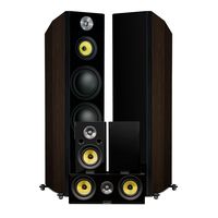 Fluance Signature Series Hi-Fi 5.0 Surround Sound Home Theater Speaker System Including Three-Way Floorstanding Towers, Center & Rear Speakers (HFHTBW)
