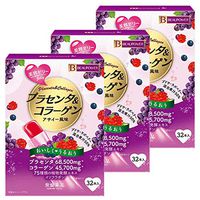 BEAUPOWER Placenta/Collagen Jelly Acai Flavor 1 Box (32 Bottles) x 3 Box Set Tokiwa Yakuhin Kogyo Supplement