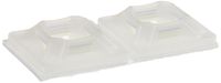 Adhesive Cable Tie Mount, 0.14" Slot Width, 0.75" Width, 0.14" Height, 0.75" Length, Natural