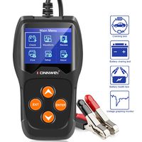KONNWEI KW600 Car Battery Load Tester Black Professional Automotive Alternator Digital Analyzer Waveform Voltage Test Tool for Vehicle/Boat/Motorcycle