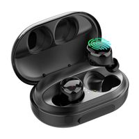 Wireless Earbuds Bluetooth 5.0 Wireless Earbuds IPX8 Waterproof with Charging Case in Ear Built in Mic Headset Deep Bass Wireless Headphones Sport 120H Playtime Stereo Sound for iOS and Android Black