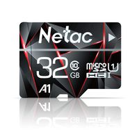 32GB Micro SD Card, Netac Memory Card MicroSD High Speed Transfer A1 C10 U1 MicroSDHC TF Card for Cemera/Phone/Nintendo-Switch/Galaxy/Drone/Dash Cam/GOPRO/Tablet/PC/Computer with Adapter