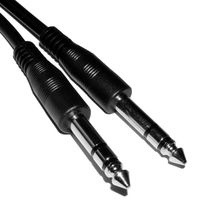 kenable 6.35mm 1/4 inch Stereo Jack Plug to 6.35mm 1/4 inch Stereo Jack Plug Audio Cable 2m (~6 feet)