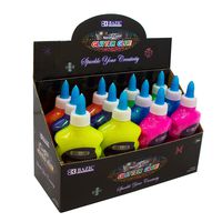 BAZIC Neon Glitter Glue for Kids Art and Crafts (Case of 12 Assorted Colors. 6.76 oz./200 mL)