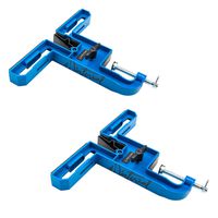 Winterial Ski and Snowboard Vise for Tuning, Repair and Waxing, Set of Two Non-Slip Vice Grips with Horizontal and Vertical Working Positions, Rubber Ski Brake Retainers and Secure Board Grip Arm