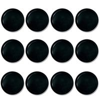 Lemon home 12 Pack 3 1/4 Inch Air Hockey Pucks for Full Size Air Hockey Tables - Large Size for Adults 82mm (Black)