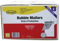 LePage's Seal It #5  Poly Mailer, 10.5  x  15  Inch, White, 25 pack (68035)