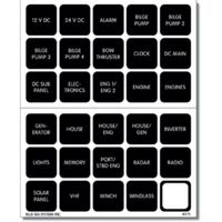 Blue Sea 4218 Square Format Label Set for Battery Management Panels - 30 consumer electronics