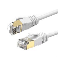 Reulin 11.4ft Cat.7A Ultra Slim - Ethernet Cable Gigabit Network LAN Cable Speed Up to 40Gbs-1000MHz Compatible with CAT 5 CAT 6 Switch Modem Router Patch Panel - High Speed RJ45 Patch Cable