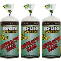 Brute Super Tuff 45 Gallon 20ct Contractor Bags, 3-Pack