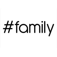 #Family Hashtag (2 Pack) Vinyl Decal Sticker | Cars Trucks Vans SUVs Windows Walls Cups Laptops | Black | 2-5.5 Inch Decals | KCD2268