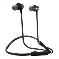 Bluetooth Headphones, Magnetic Wireless Earbuds with Build-in Microphone Sweatproof Earpiece Noise Cancelling Sports Earphones for Workout and Running (Black)