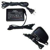 HQRP Kit (Desk + Wall) AC Adapter/Charger Compatible with JVC GZ-MS90E GZ-MS95E LY21103-001A LY21103-001B Camcorder with USA Cord & Euro Plug Adapte