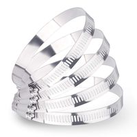 LOKMAN Duct Clamp, 3 Inch Stainless Steel Large Hose Clamp Adjustable 75-90mm Range for Plumbing Dryer Vent Automotive Mechanical Agriculture Household, Pack of 4 (3 Inch)