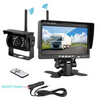 Podofo Wireless Backup Camera Kit 7" HD TFT LCD Vehicle Rear View Monitor + Waterproof Rear View Camera Night Vision Parking System for Truck RV Trailer Motorhome Bus Camper