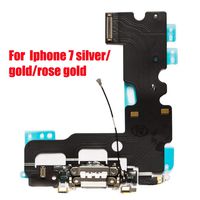 Afeax OEM USB Charging and Headphone Jack Port Dock Connector + Mic Flex Cable + Cellular Antenna Replacement for iPhone 7 4.7" (White)