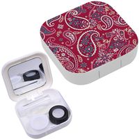 Portable Contact Lens Case Box Travel Kit Mirror + Bottle + Tweezers Container Holder [ Based On Traditional ]