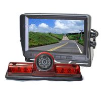 Vardsafe VS503M Brake Light Backup Camera & 7 Inch Self Standing Monitor for Nissan NV 1500 2500 3500