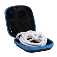 Case For Earphone Earbuds,Vovomay ard Storage Case Carrying Pouch Bag SD Card Hold Box For Headphones (Blue)
