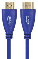 HDMI Cable, 15 ft. L, Blue, Dual SHLD (2 pieces)