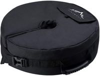 Himal Umbrella Base Weight Bag - Heavy Duty 900D Rip Stop Polyester,Tear Resistant,UV Protection,18'' for Most Patio Umbrella Base - Up to 90Lbs,Round,Black