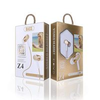 Lunir General Stereo in-Ear Earphones Earbuds Handsfree Sport Wired Headset Corded Headsets (Gold)