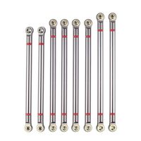INJORA 313MM Wheelbase Link Rod for 1/10 RC Car Crawler Axial SCX10, 8pcs/lot,Aluminum Alloy