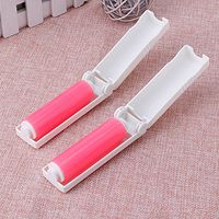 Efferre Field 2X Reusable Washable Sticky Picker Cleaner Lint Roller Pet Hair Remover Brush (Red)
