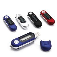 Digital Mini USB MP3 Music Player FM Radio Function With TF Card Slot LCD Screen Portable USB Flash Drive With Earphone