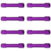 Hobbypark 8-Pack M3x35mm Aluminum Standoffs Spacer Hex for RC Quadcopter Parts (Purple)