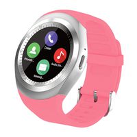 Smart Watch, SN05 Smartwatch Round Sport Watch with SIM Card Slot Touch Screen Smart Watches Compatible with Samsung Huawei Xiaomi Motorola Android Phones iPhone for Men Women Kids Boys Girls (Pink)