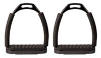 Perri's Jointed Stirrup Irons, Black, 4 3/4