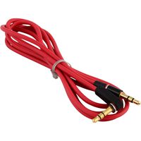 3.5mm Male to M Aux Cable Cord L-Shaped Right Angle Car Audio Headphone Jack Red