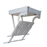 BAOSHISHAN 50-70 Inch Remote TV Ceiling Hanger Motorized Ceiling TV Mount Electric Flip Bracket Motorized TV Lift Electronic Positioning (220V)