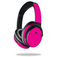 MightySkins Skin Compatible With Bose QuietComfort 35 Headphones - Solid Hot Pink | Protective, Durable, and Unique Vinyl Decal wrap cover | Easy To Apply, Remove, and Change Styles | Made in the USA