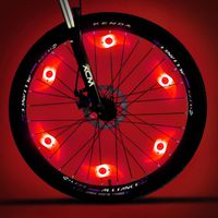 MACYWELL Bike Spoke Lights 6 Pack Led Bike Wheel Lights with Batteries Included Plus 6 Extra CR2032 Batteries Cycling Bicycle Decoration