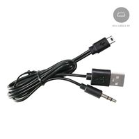 DEEIRAO New USB2.0 Charging Cord to Mini B Male and 3.5mm Jack Plug Audio/Video Cable for Bluetooth Speaker Copper Core (Mini USB Cable)