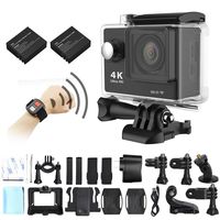 TUFEN Action Camera, 4K 12MP WiFi Sports Action Camera Ultra HD Camcorder Support 2.7K 1080P Video + 2.4G Wireless RF Remote Controller + Extra Battery + Waterproof Case & Accessories - Black
