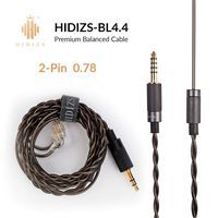 HIDIZS Replacement Audio Upgrade Cable, Detachable Earphone Cable 4.4mm Plug Headphone Balanced Cord- 2 Pin 0.78mm IEM Cable for MS4 MS1 KZ ES4 ZSR ZST ZSR ED16 ZS10 TFZ TRN V20 Headphones