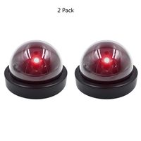 LiXiongBao 2 Pack Fake Security Camera,Dummy Security Camera Monitor w/Flashing Red Light for Night, Dome Camera Surveillance System with Realistic Look Recording LEDs for Home Business Outdoor Indoor