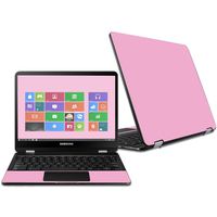 MightySkins Skin Compatible with Samsung Chromebook Pro 12.3" - Solid Pink | Protective, Durable, and Unique Vinyl Decal wrap Cover | Easy to Apply, Remove, and Change Styles | Made in The USA
