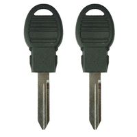 Keyless2Go New Uncut Fobik Remote Transponder Ignition Pod Car Key Y170 (2 Pack)