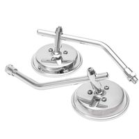 Chrome Round Classic Retro Motorcycle Rear View Mirror for Harley Thruxton Bonneville