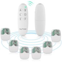 Xcellent Global Wireless Key Locator, Key Finder RF Item Locator, Pets Keychain Finder with 6 Receivers, Mini Key Tracker with Anti-Lost Tag HG444