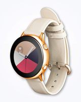 Strap Studio Made for Samsung Galaxy Watch Active Compatible Handcrafted Easy Change Band (2019): Active Leather Rose