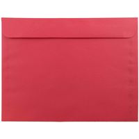 JAM PAPER 9 x 12 Booklet Colored Recycled Envelopes - Red Recycled - 25/Pack